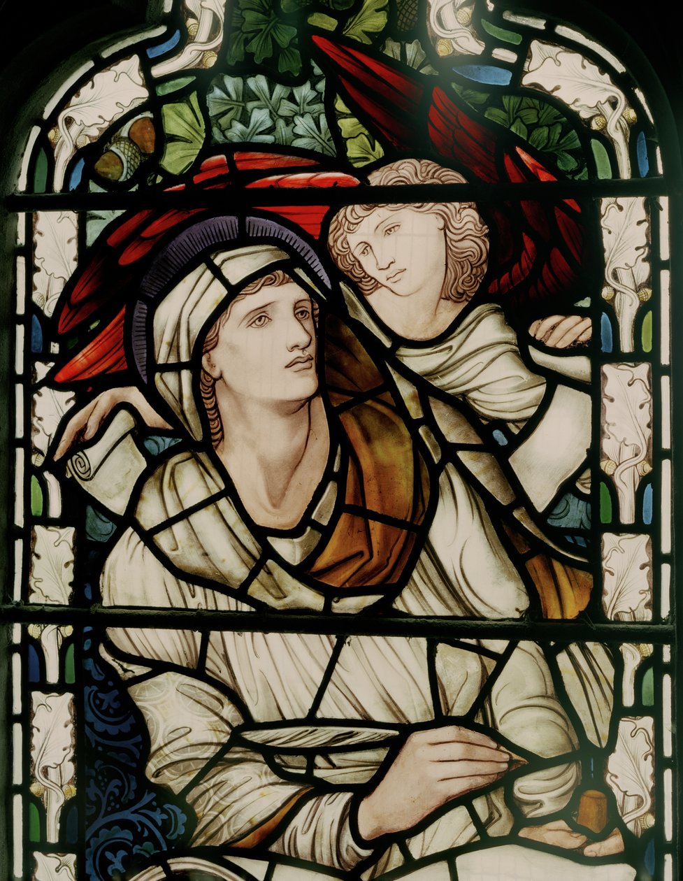 Szent Máté, 1876 (ólomüveg) alkotó: Edward Burne Jones