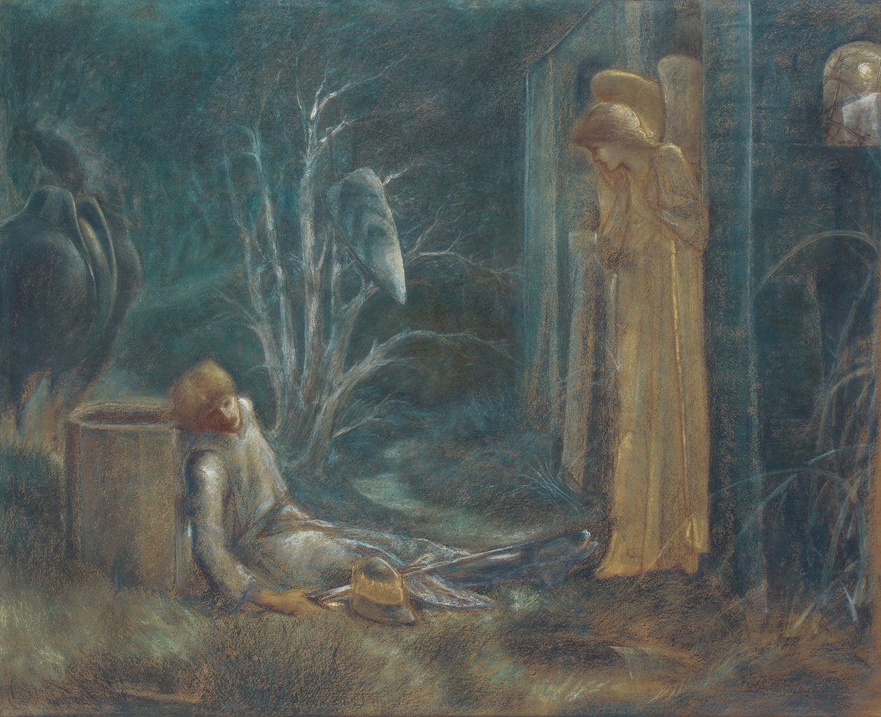 Lancelot álma, alkotó: Edward Burne Jones