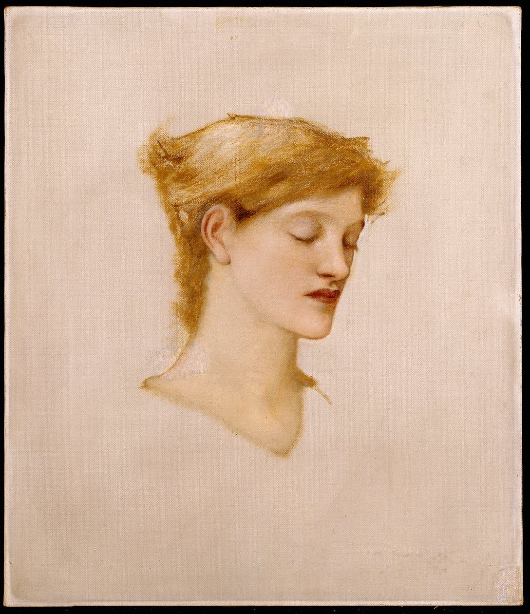 Egy nő feje alkotó: Edward Burne Jones