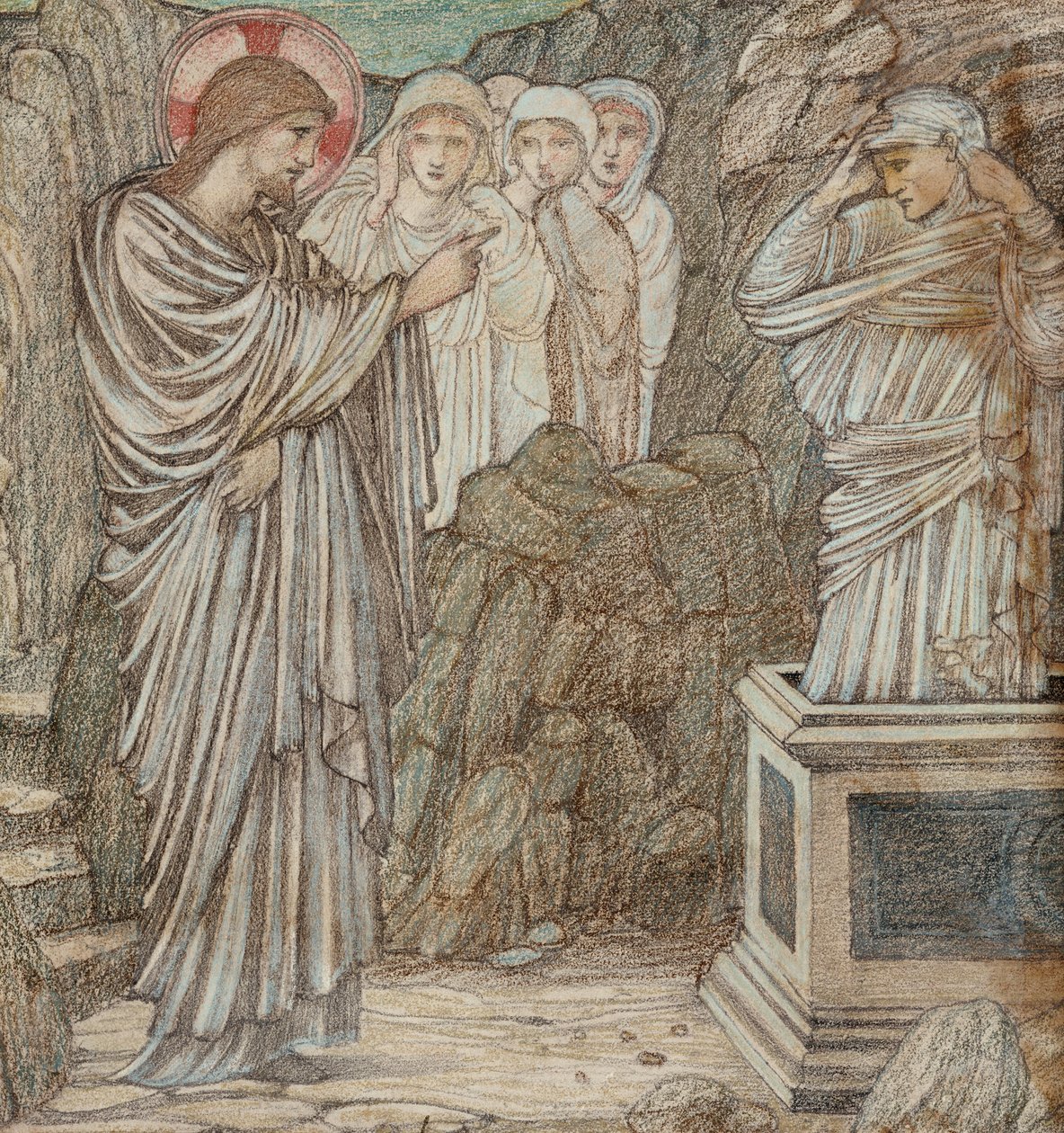 Lázár feltámasztása alkotó: Edward Burne Jones