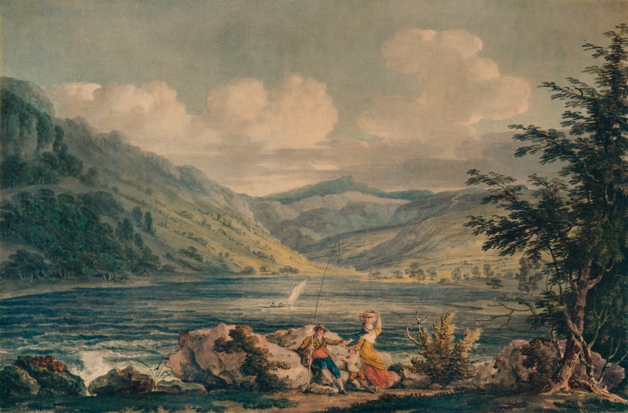 Hawes Water, Westmorland, 1790, 1935 alkotó: Edward Dayes