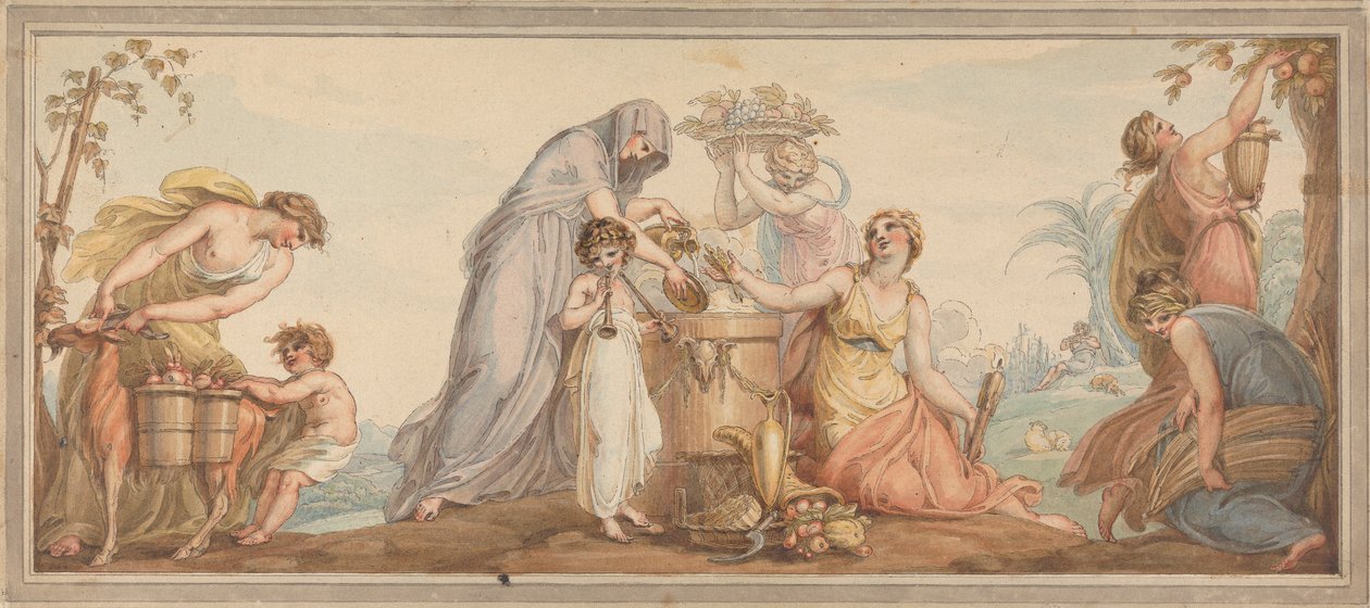Az ősz allegóriája alkotó: Edward Francis Burney