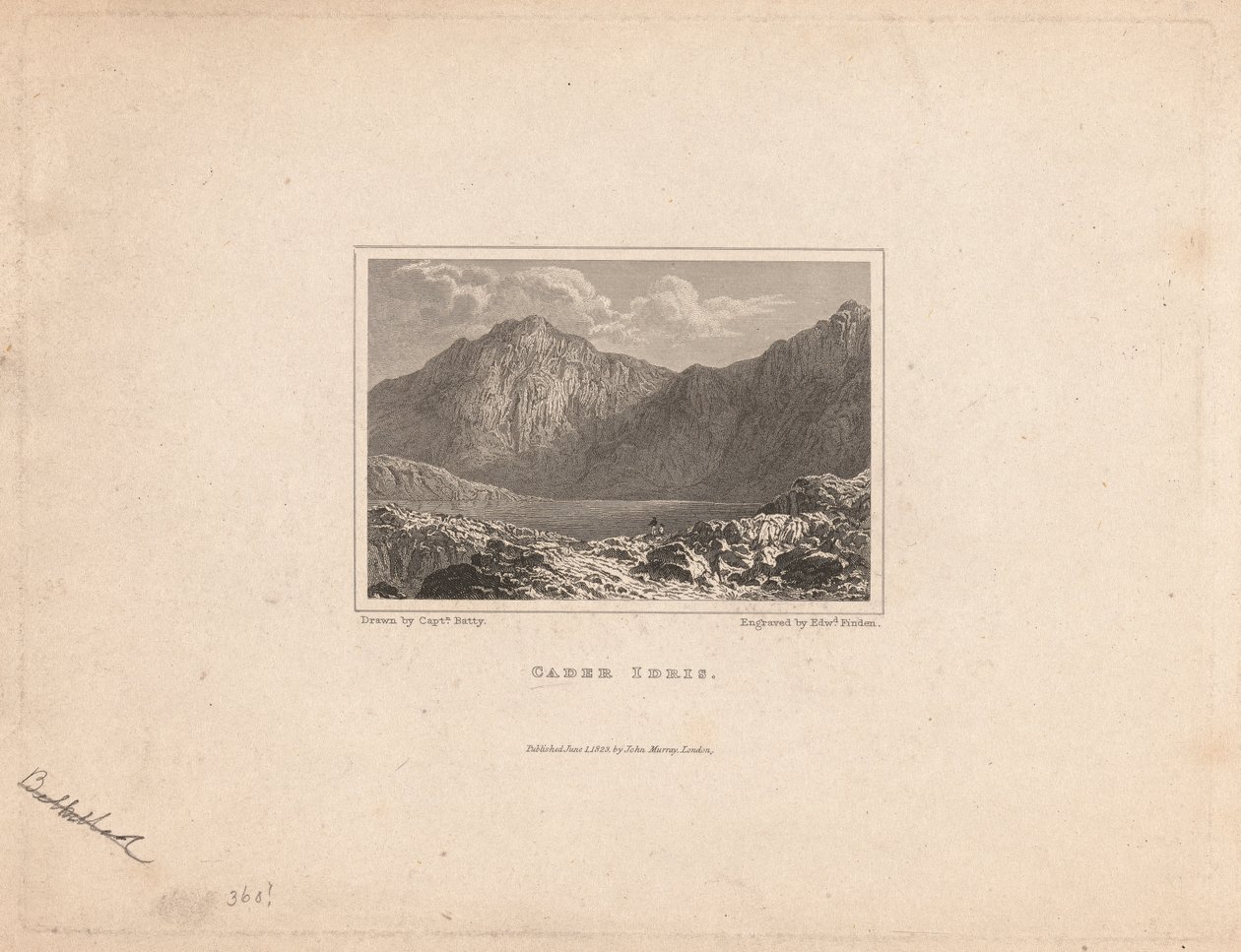 Cader idris alkotó: Edward Francis Finden