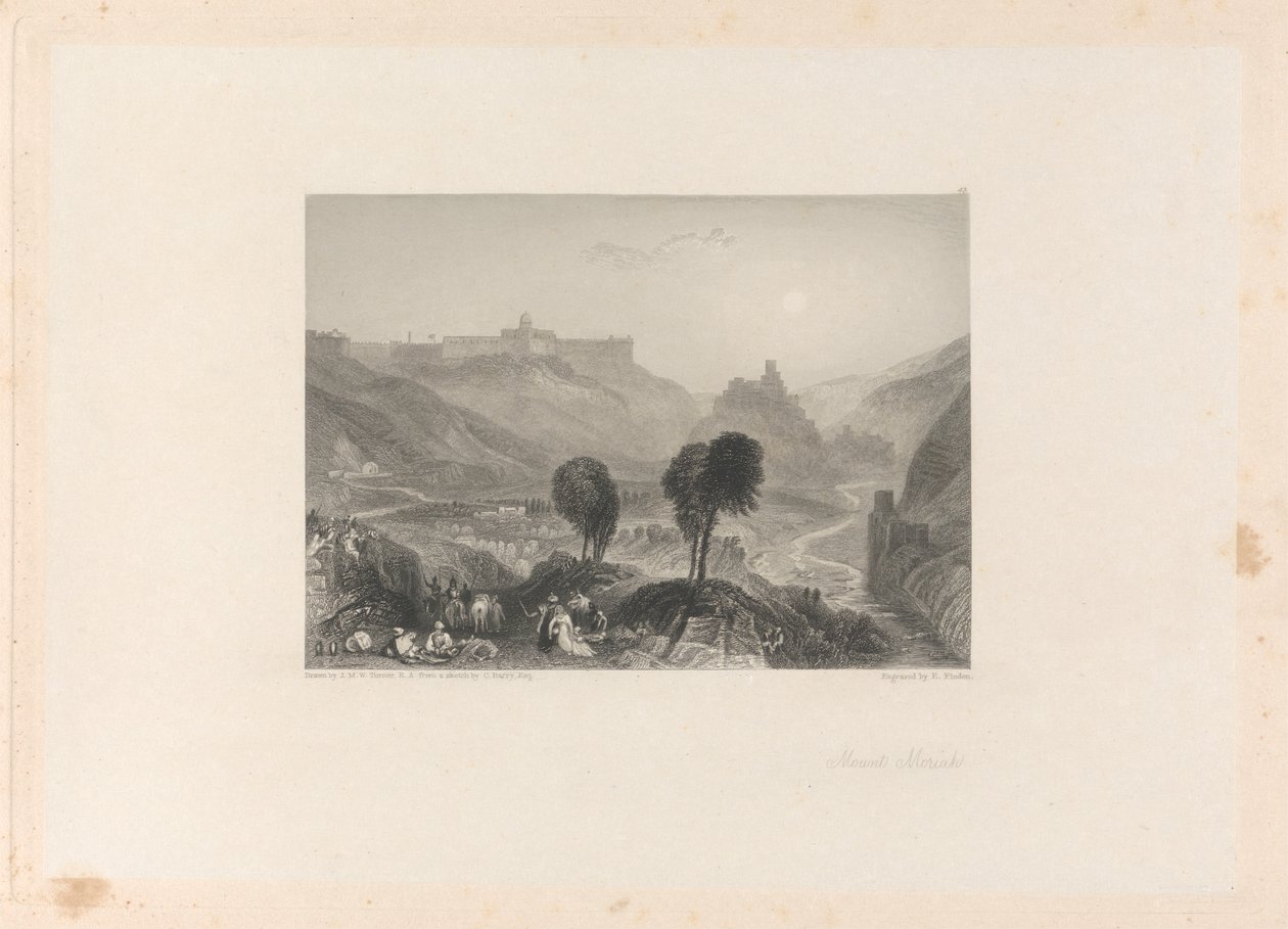 Mória hegye alkotó: Edward Francis Finden