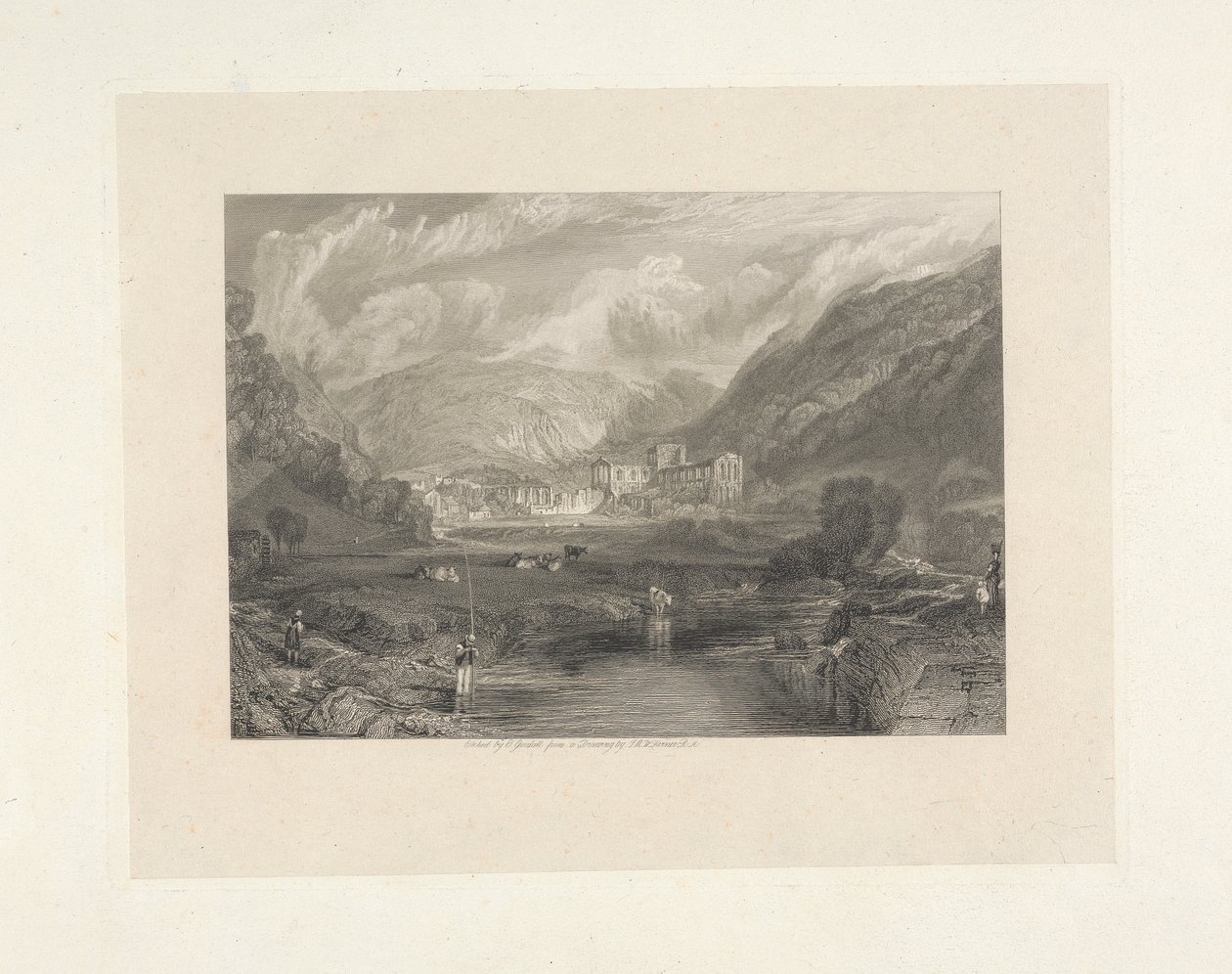 Rievaulx apátság, Yorkshire alkotó: Edward Goodall