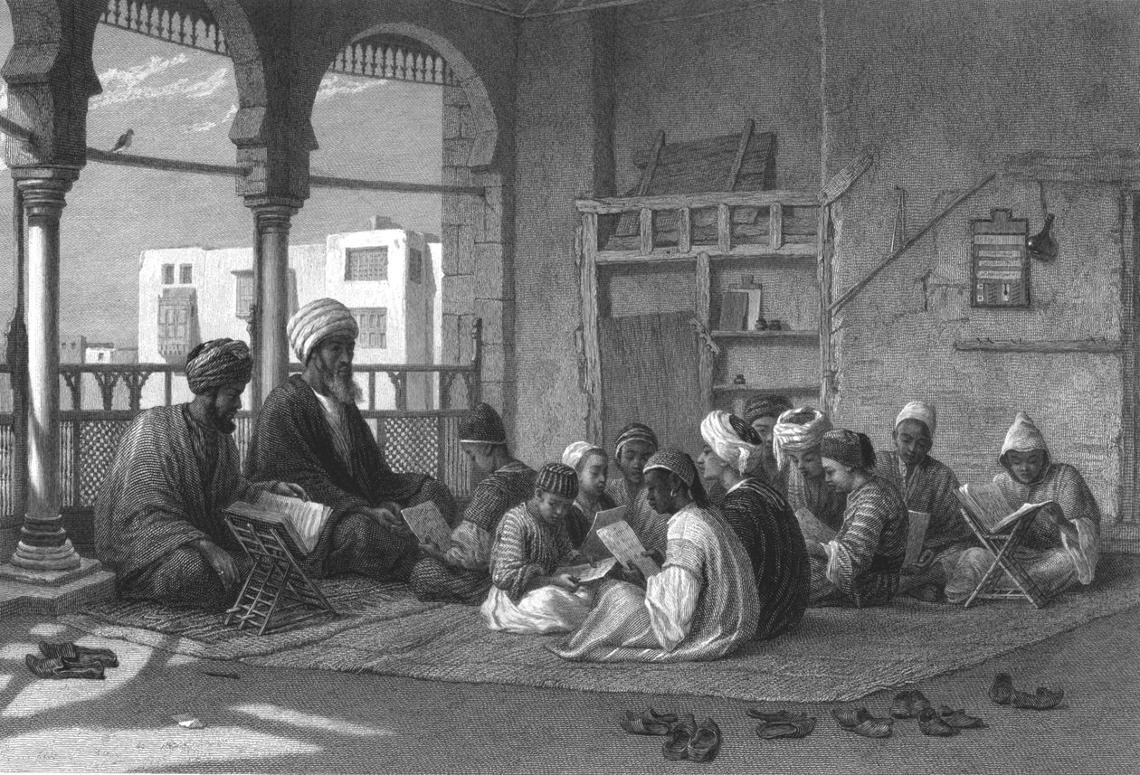 Sooltan Hassan iskolája, 1869 alkotó: Edward Goodall
