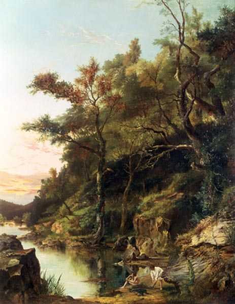 A fürdőzők alkotó: Edward Henry Holder