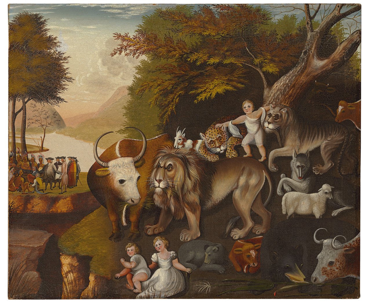 Békés Királyság (olaj, vászon) alkotó: Edward Hicks