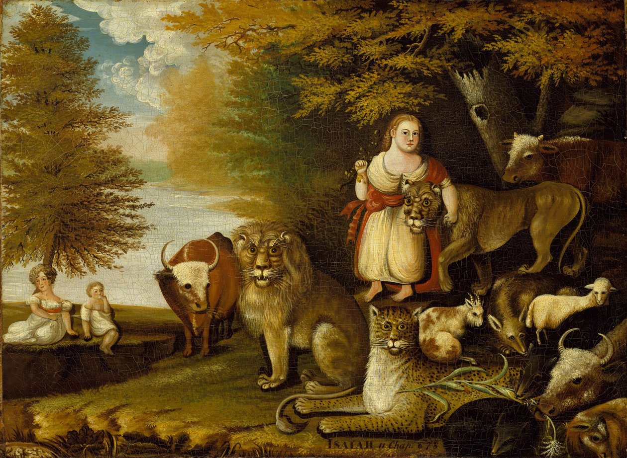 Békés Királyság, 1830-32 körül (olaj, vászon) alkotó: Edward Hicks