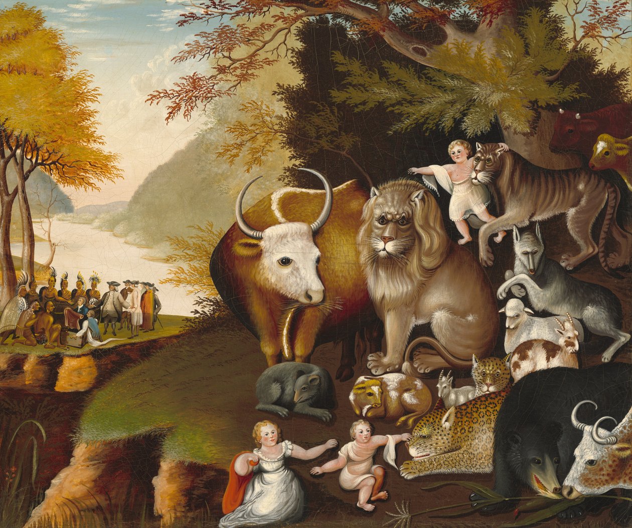 Békés Királyság, c. 1834. alkotó: Edward Hicks