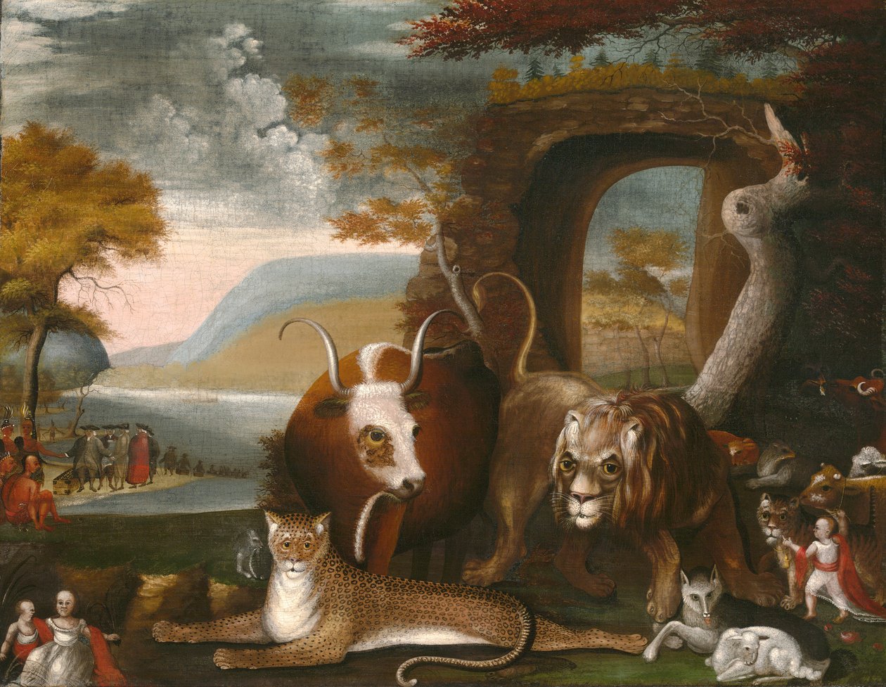 A békés királyság és Penn alkotó: Edward Hicks