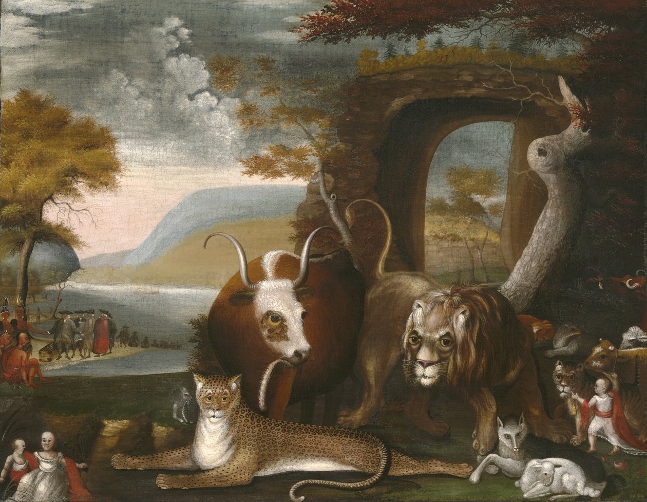 A békés királyság és a Penn-szerződés, 1845 alkotó: Edward Hicks