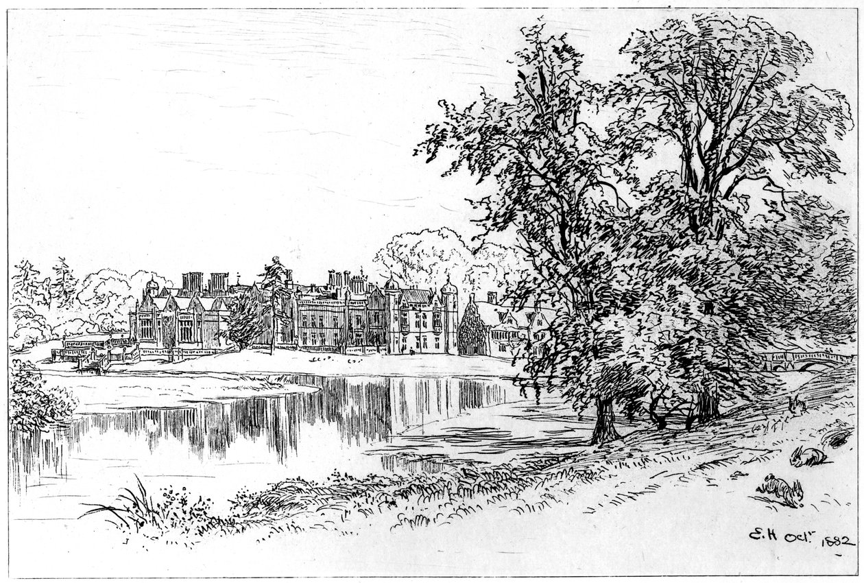 Charlecote Park, Warwickshire, 1885. alkotó: Edward Hull