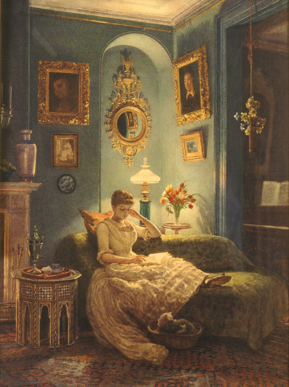 Egy este otthon, 1888 alkotó: Edward John Poynter