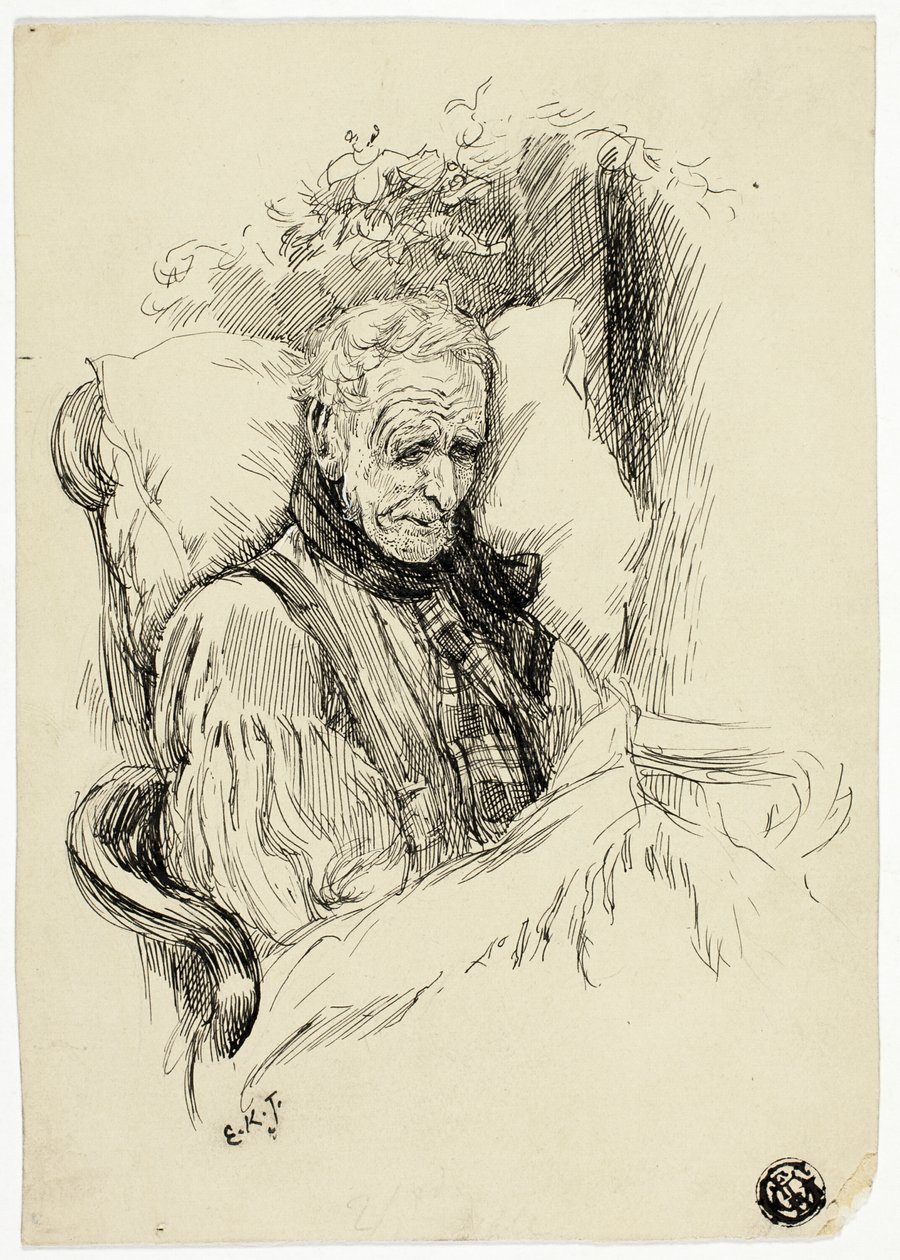Haldokló öregember alkotó: Edward Killingworth Johnson