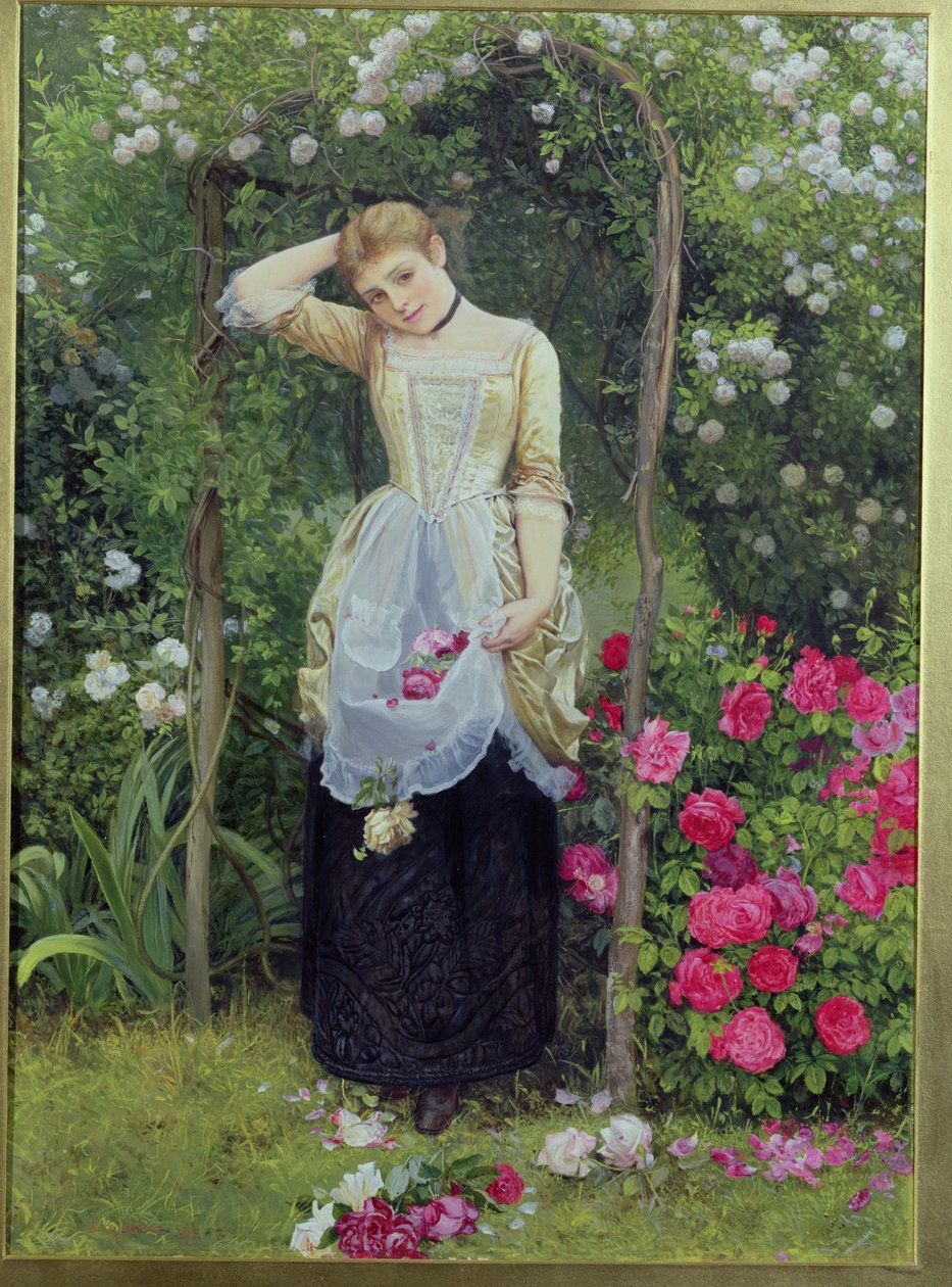 A Rose Bower, 1877 alkotó: Edward Killingworth Johnson