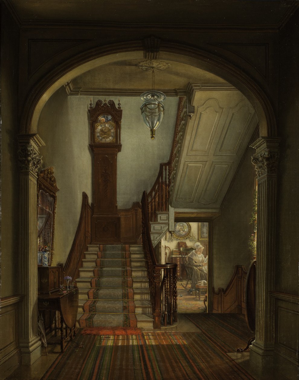 Régi óra a lépcsőn, 1868 alkotó: Edward Lamson Henry