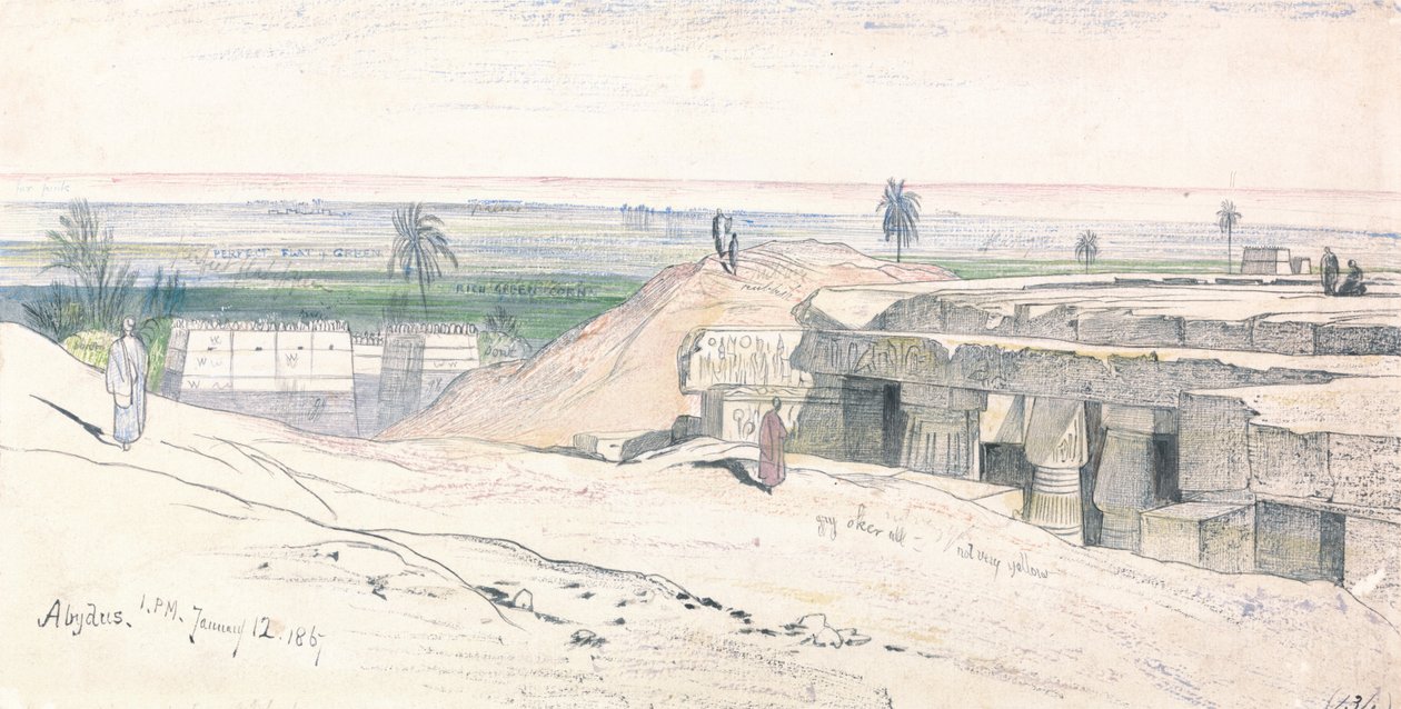 Abydos, 1867. január 12. 13:00 (134) alkotó: Edward Lear