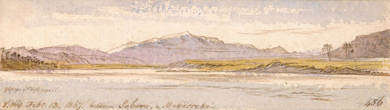 Sabooa és Maharraka között alkotó: Edward Lear