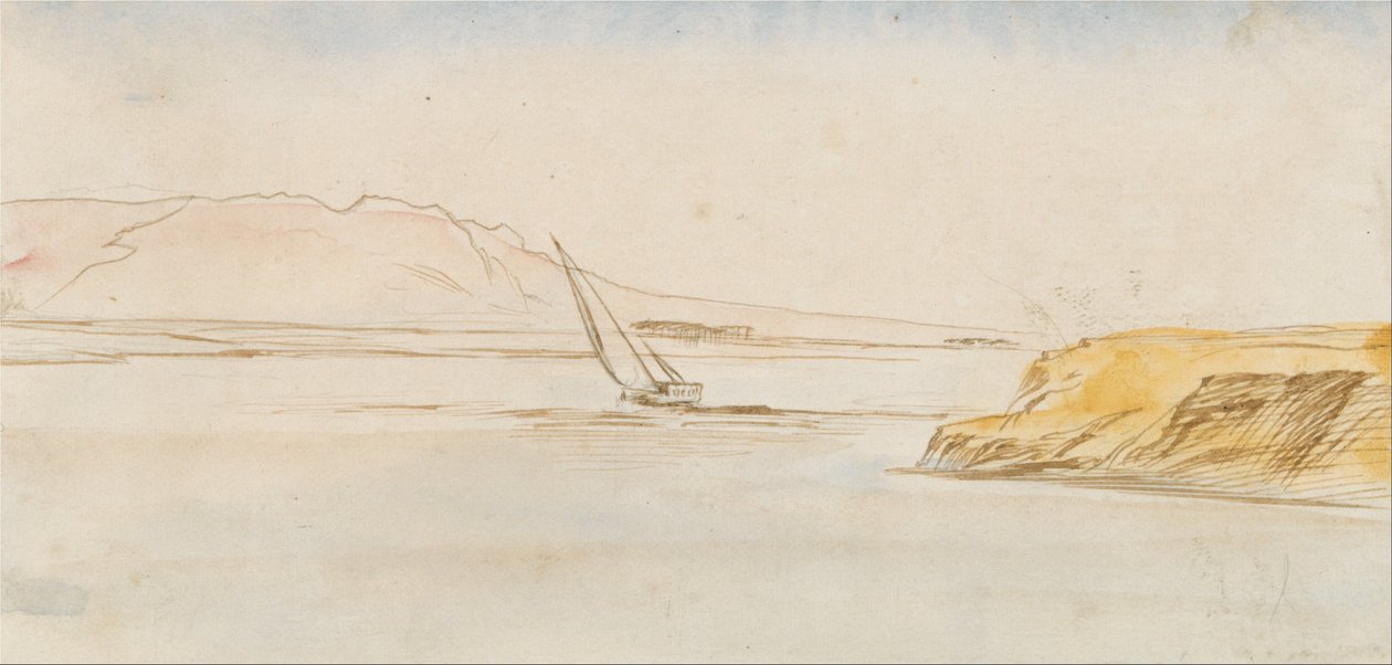 Hajó a Níluson alkotó: Edward Lear