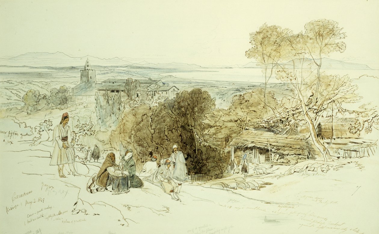 Camerino, 1849, 1849 alkotó: Edward Lear