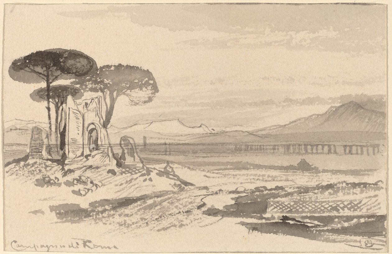 Róma vidék alkotó: Edward Lear