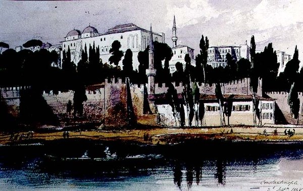Konstantinápoly alkotó: Edward Lear