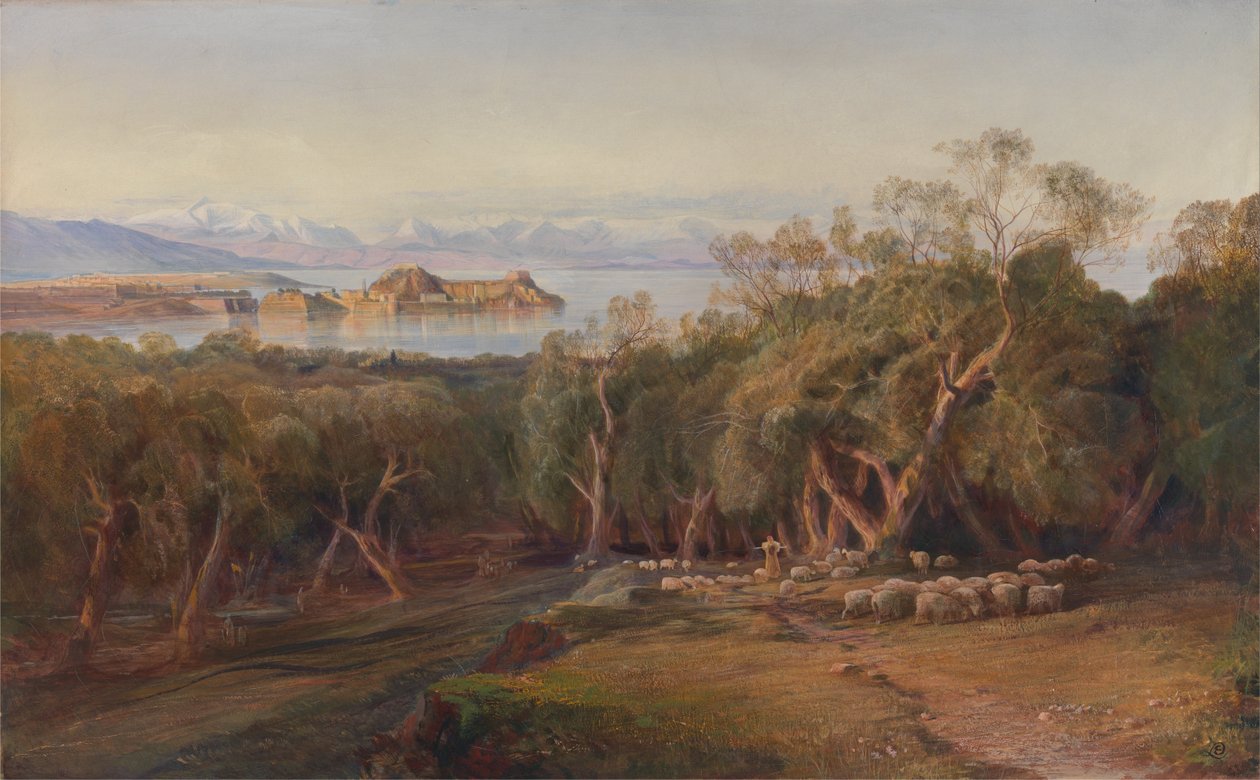 Korfu Ascension felől alkotó: Edward Lear