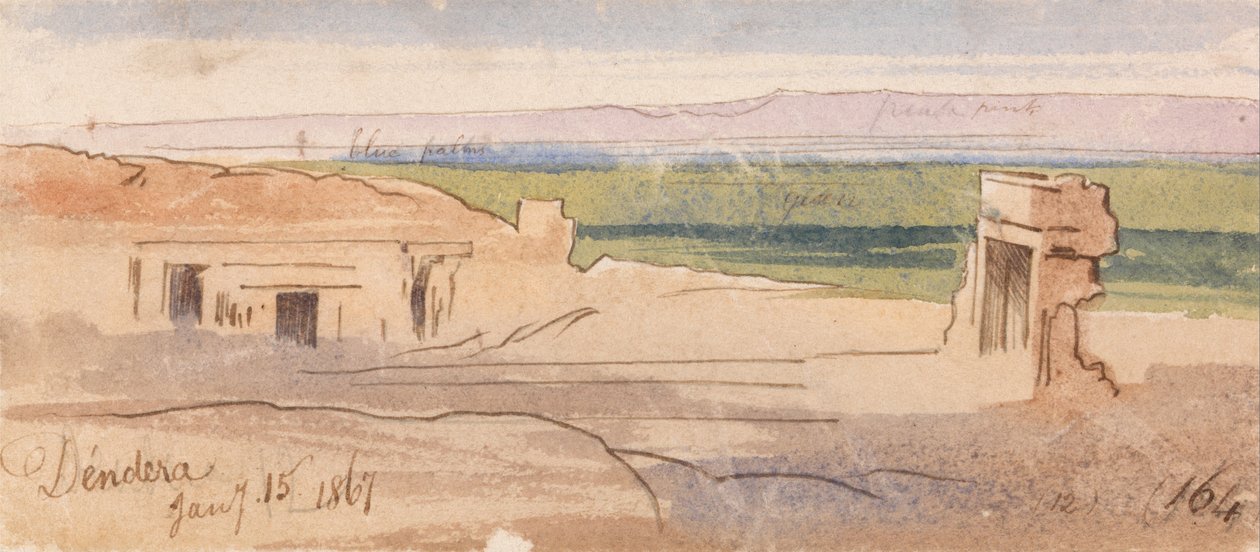 Dendera alkotó: Edward Lear
