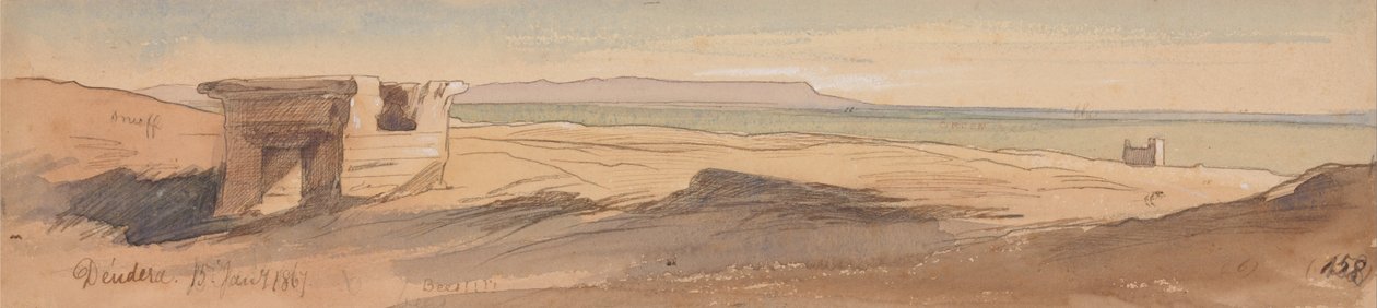 Dendera, 1867. január 15. (158) alkotó: Edward Lear