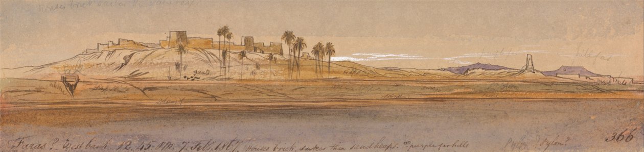 Faras West Bank alkotó: Edward Lear