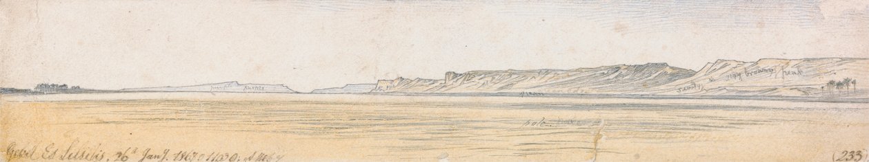 Gebel Es Silsilis alkotó: Edward Lear