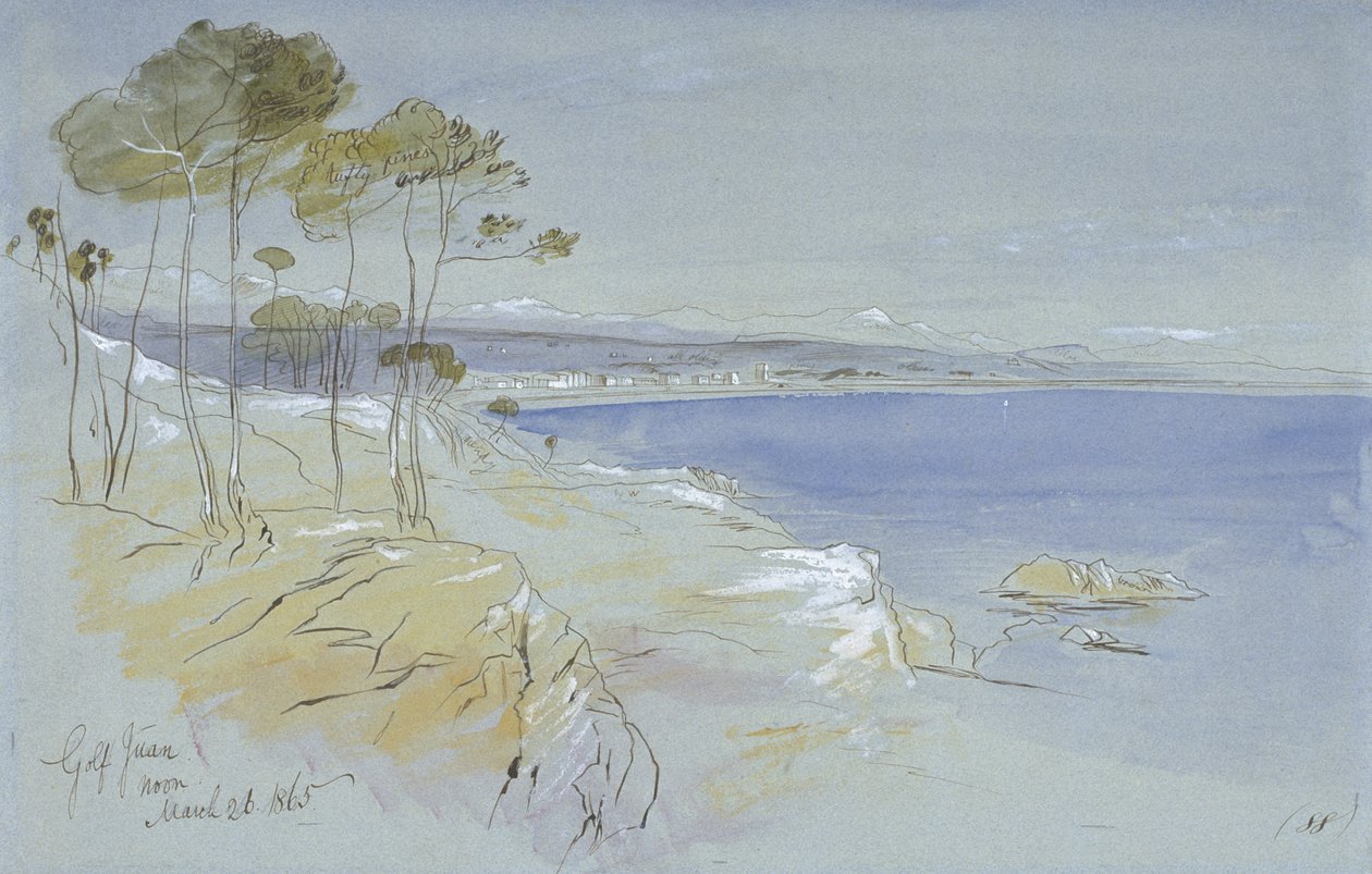 Golf Juan, délben alkotó: Edward Lear