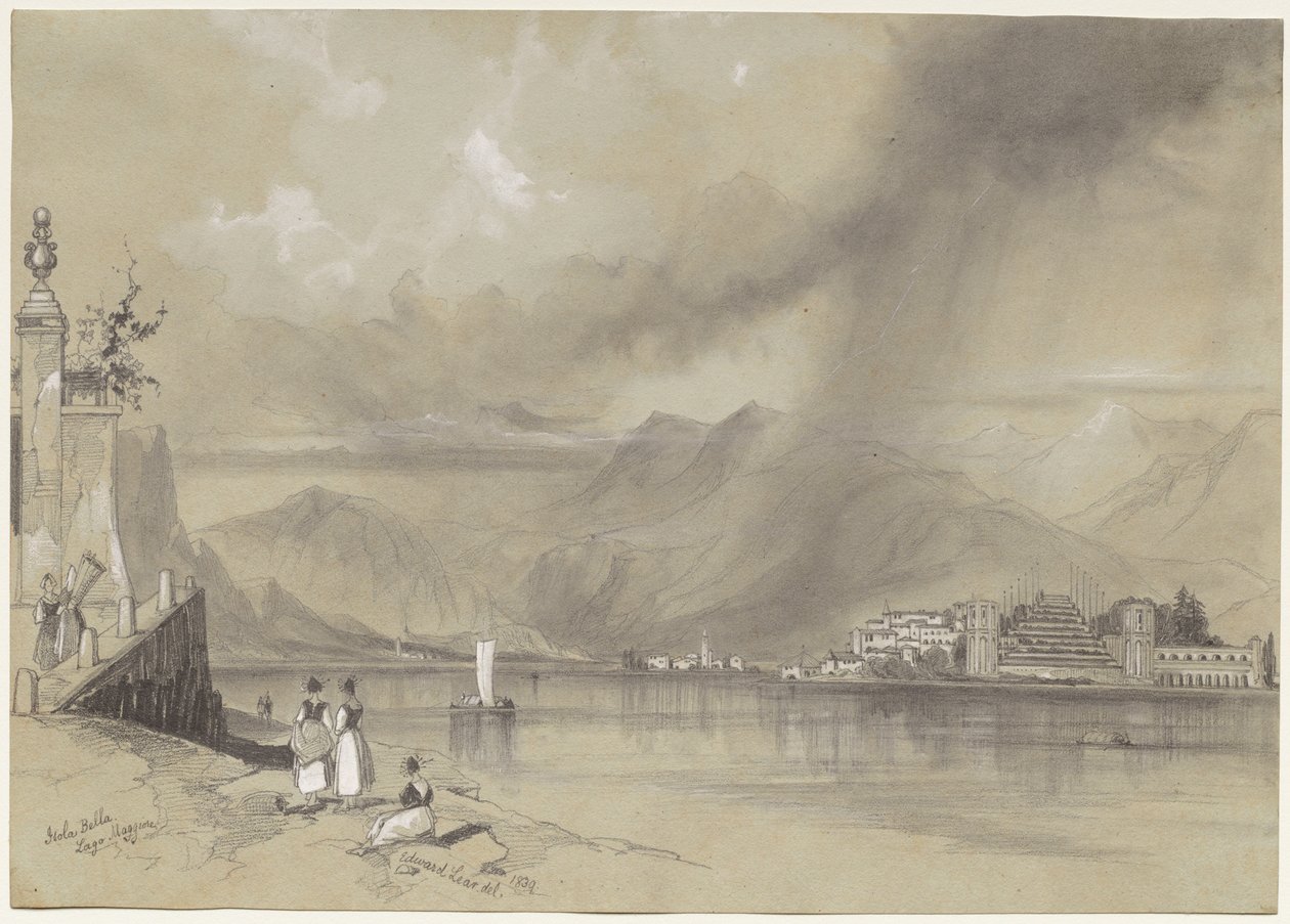 Isola Bella, Maggiore-tó alkotó: Edward Lear