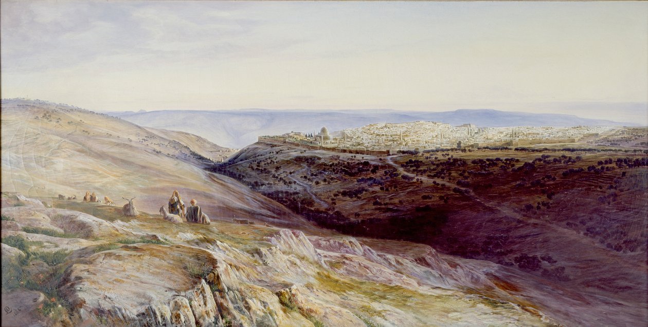 Jeruzsálem, 1865 alkotó: Edward Lear