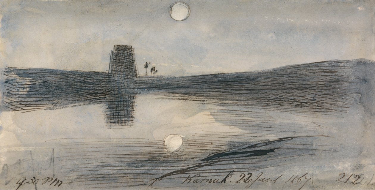 Karnak, 1867. január 22. 21:30 (212) alkotó: Edward Lear