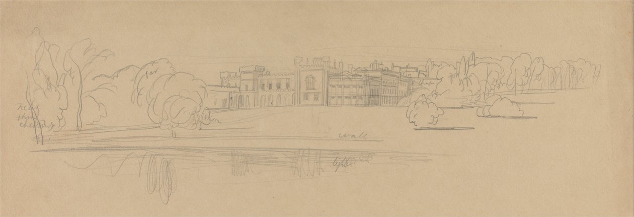 Knowsley Hall alkotó: Edward Lear