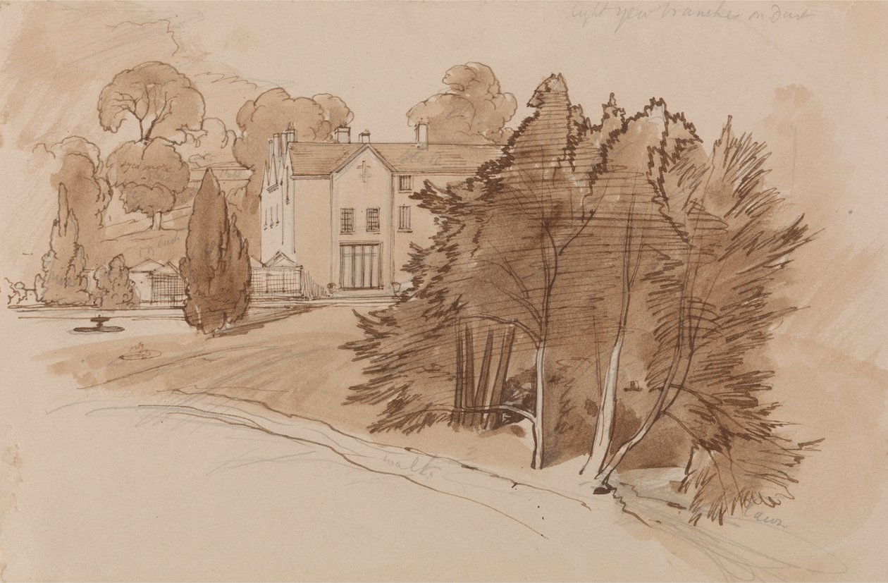 Manor (Knowsley Lane) alkotó: Edward Lear
