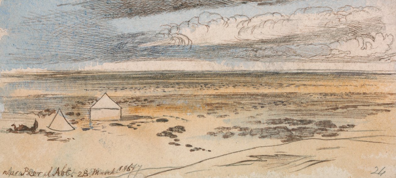 Beer El Abt közelében alkotó: Edward Lear