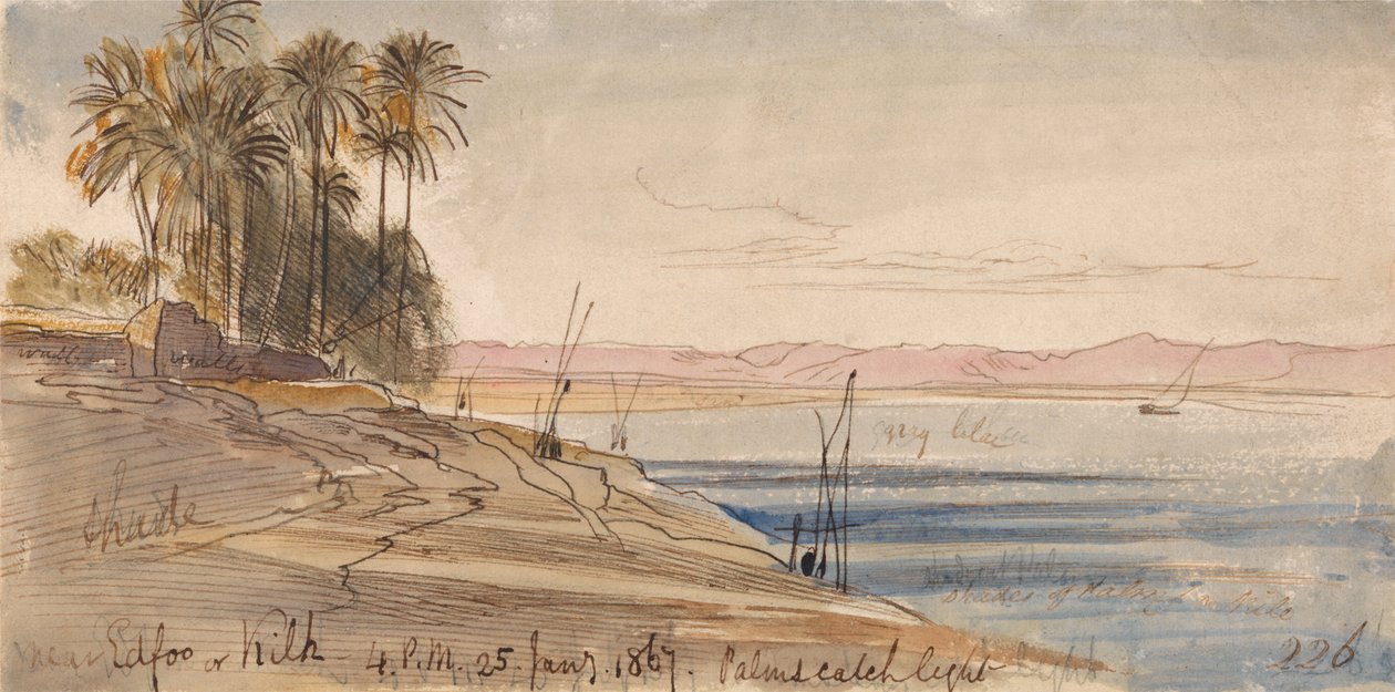Edfu vagy Kilh közelében alkotó: Edward Lear