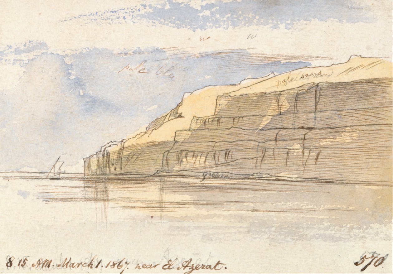 El Azerat közelében alkotó: Edward Lear