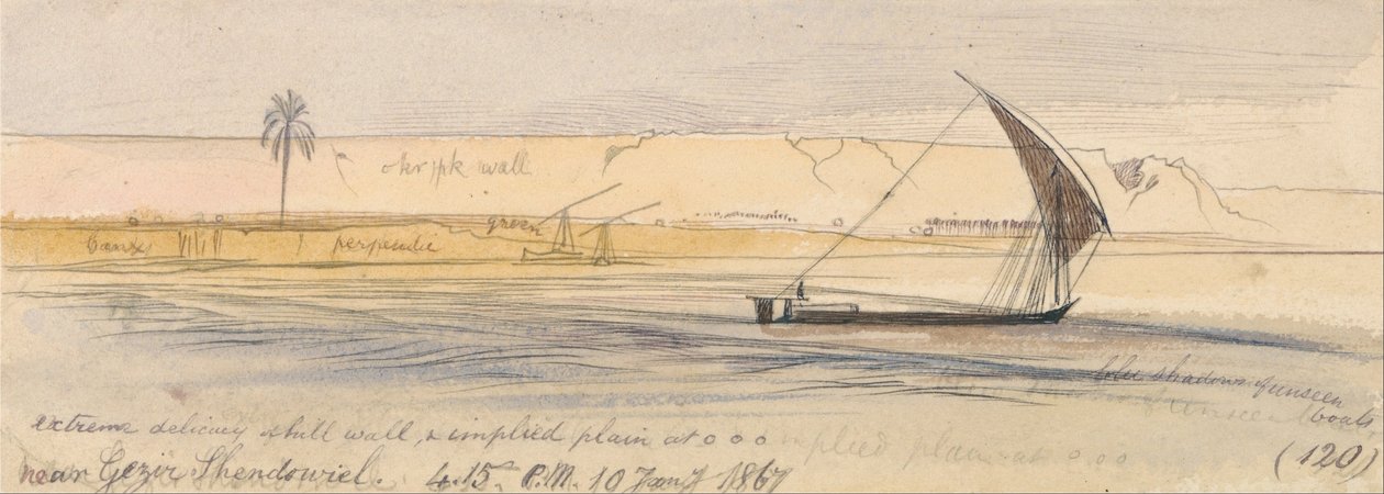 Gezir Shendowiel közelében alkotó: Edward Lear
