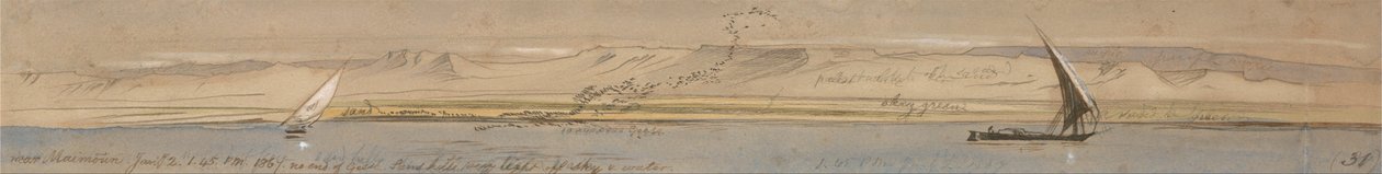 Maimoun közelében alkotó: Edward Lear