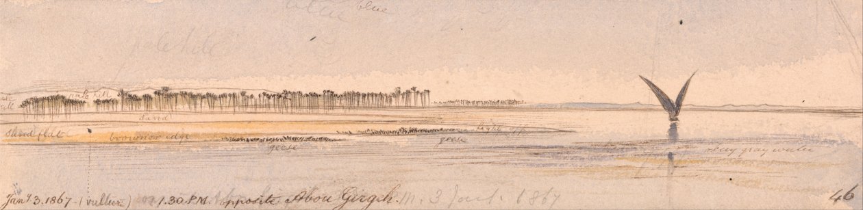 Szemben Abu Girgeh alkotó: Edward Lear