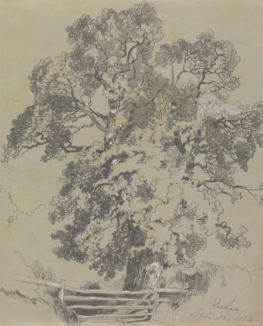 Parham, 1834. szeptember 30. alkotó: Edward Lear