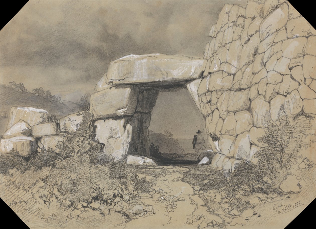 Segni, 1838. október 6. alkotó: Edward Lear