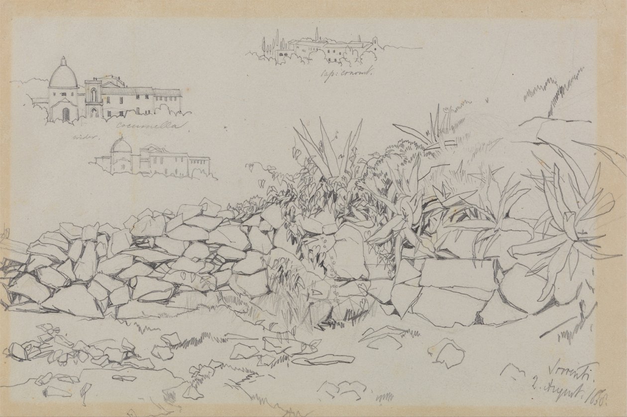 Sorrento, 1838. augusztus 2. alkotó: Edward Lear