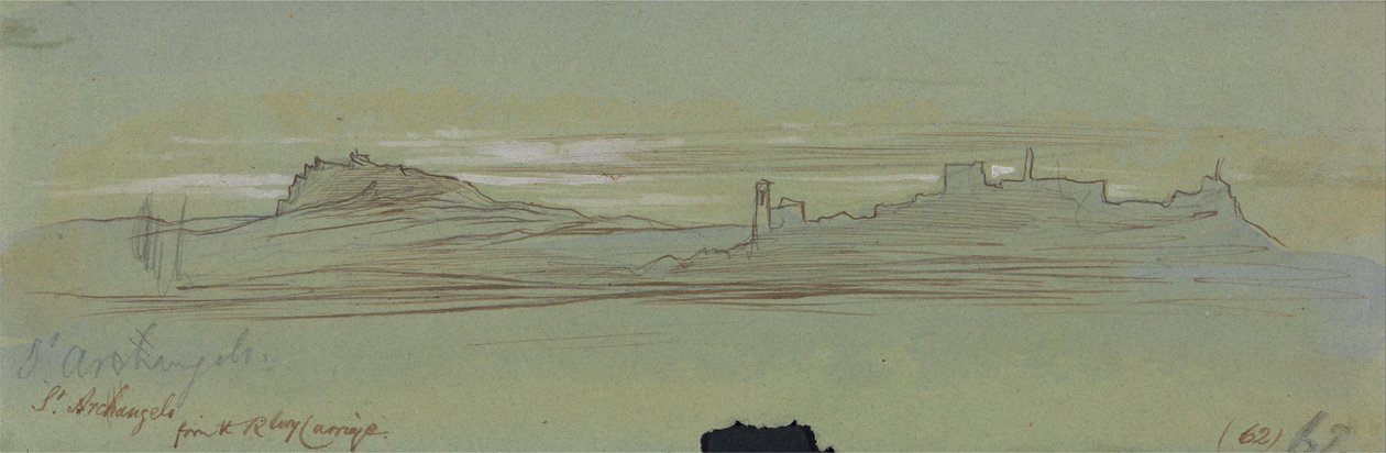 Szent Arkangyal, a vasúti kocsiból alkotó: Edward Lear