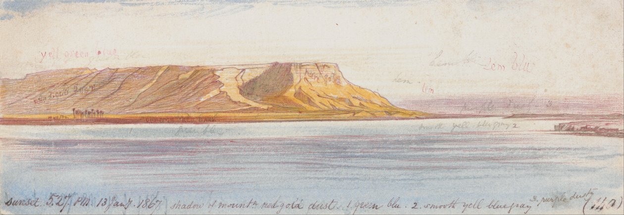 Naplemente a Nílus mentén alkotó: Edward Lear