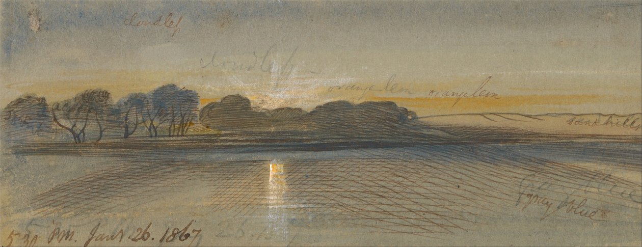 Naplemente a Níluson alkotó: Edward Lear